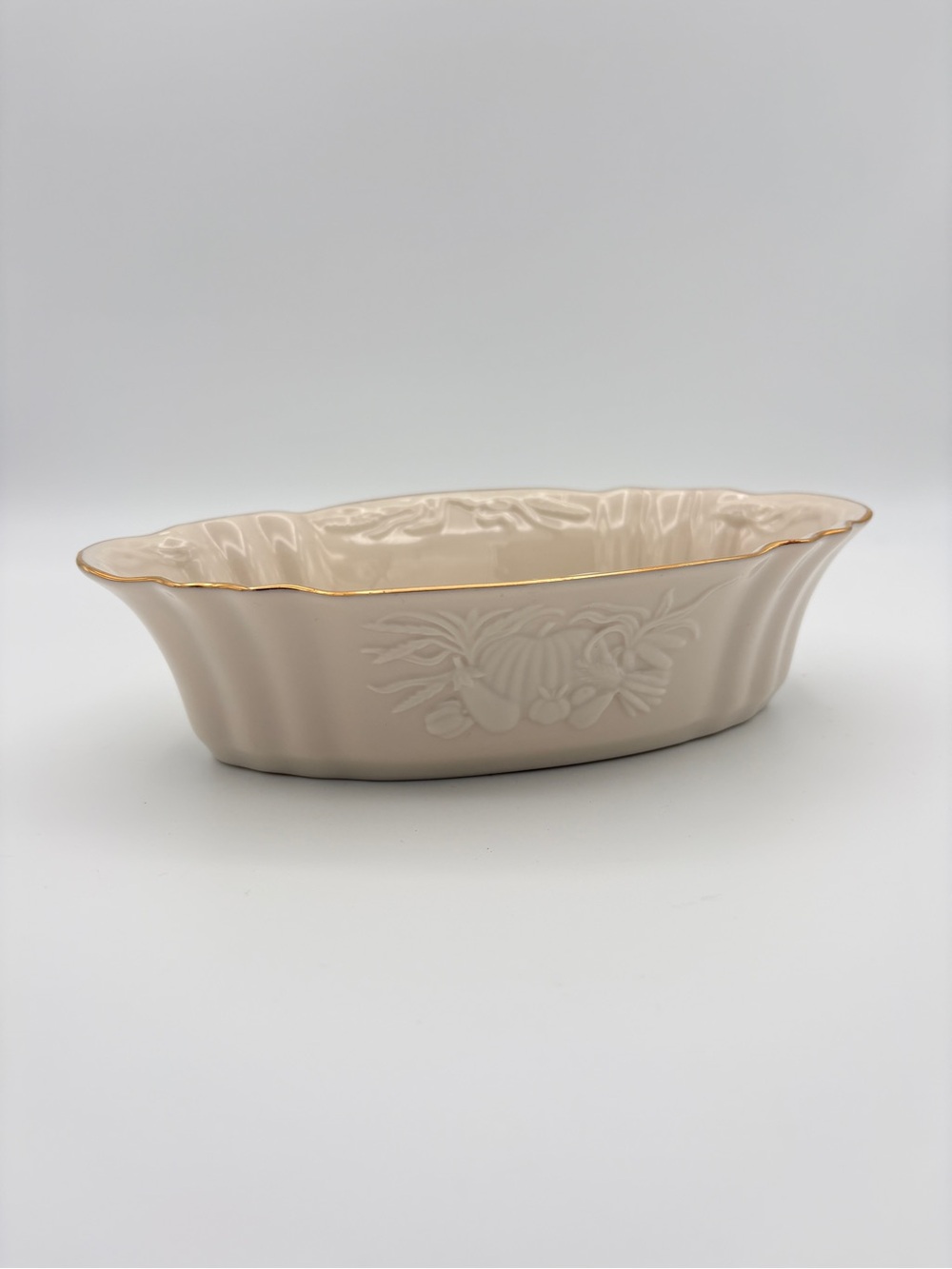 Vintage Lenox 8 3/4" China Harvest Server Bowl